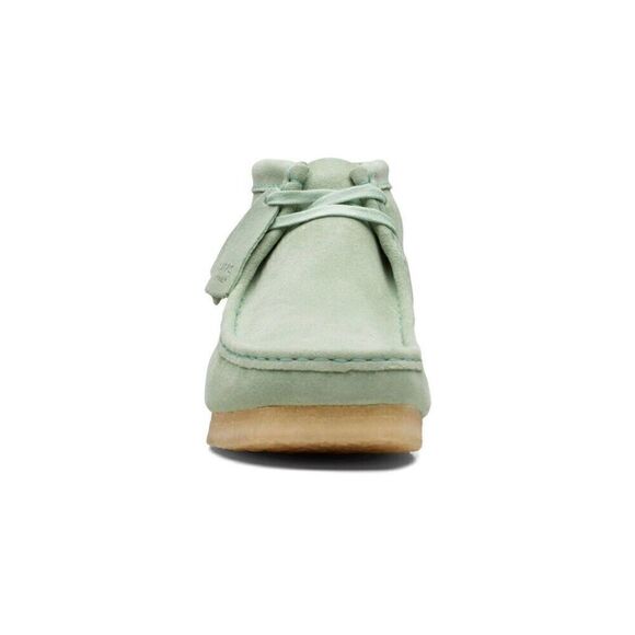 Clark Originals Men’s Wallabee Mint Green Suede Leather  Lace Up Square Toe Ankl - Picture 5 of 15